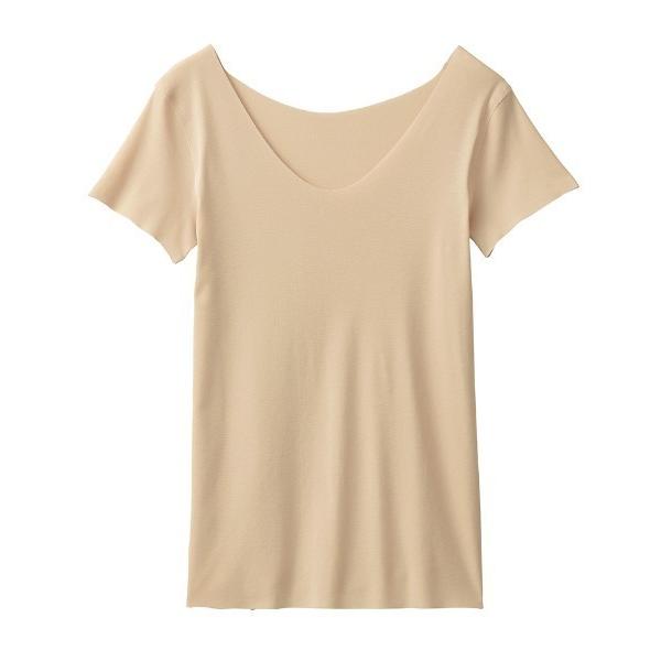 インナーシャツ 肌着 KIREILABO/キレイラボ 2分袖インナー 縫い目がなくて低刺激＆さらさら...