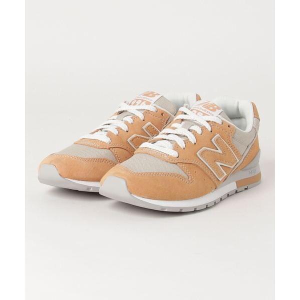 「New Balance」 ローカットスニーカー 24cm ブラウン レディース