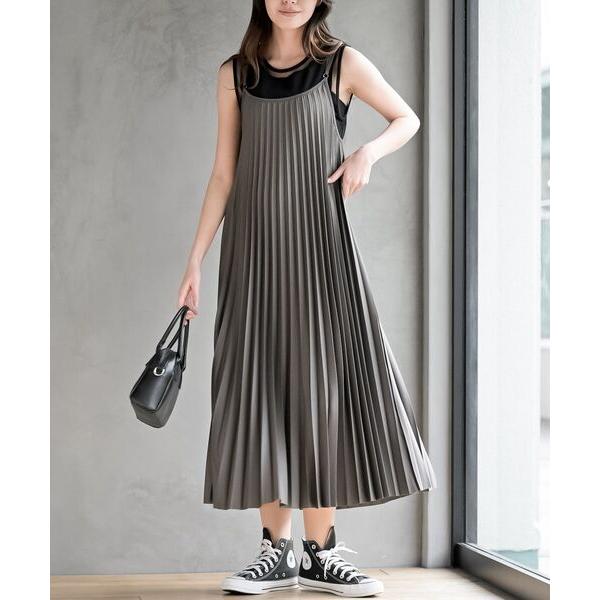 ワンピース プリーツキャミワンピース