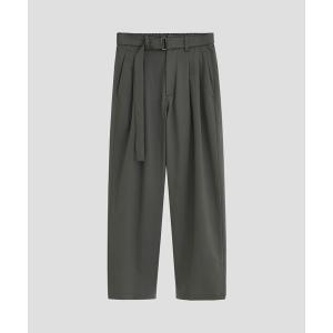 ATTACHMENT スラックス PE ストレッチツイル ベルテッド ワイド ATTACHMENT スラックス PE ストレッチツイル ベルテッド ワイド