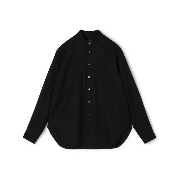 シャツ ウォッシャブルギャバジン スタンドカラーシャツ メンズ