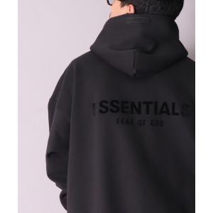 パーカー 裏起毛 (CM)「ESSENTIALS FEAR OF GOD」バックロゴ プリント スウェット プルオーバー メンズ レディース