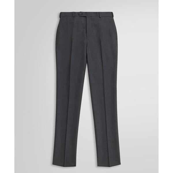 スラックス ウール ソリッド プレーンフロント トラウザーズ Classic メンズ