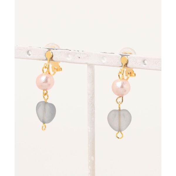 レディース イヤリング 「Occhocochoi」pink cotton perl earring(...