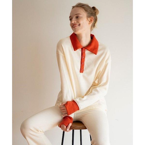 パジャマ ルームウェア 「Minali」Bicolor rib tops レディース