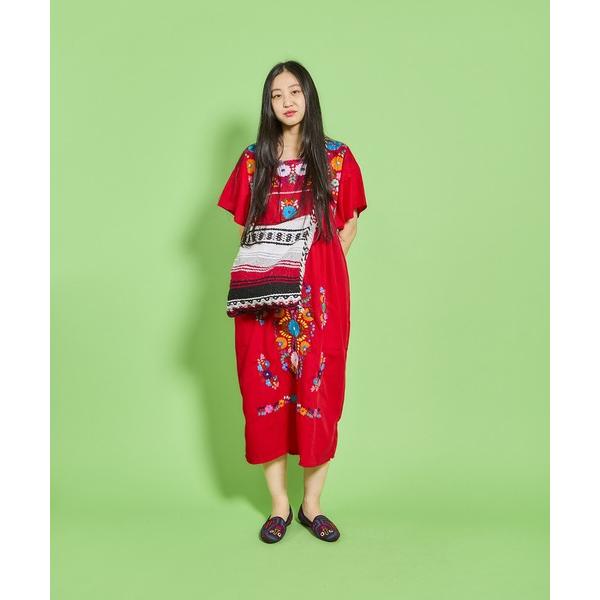 ワンピース TIME WILL TELL  WORKS  - EMBROIDERED PUEBLO ...