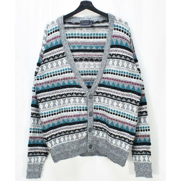 カーディガン 「ヴィンテージ古着」80's EDITIONS by VAN HEUSEN フェアアイ...