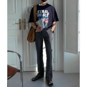 パンツ スラックス メンズ 「ASCLO MADE」 Tension Semi Bootcut Slacks｜zozo