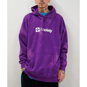 「Subciety」 プルオーバーパーカー X-LARGE パープル メンズ