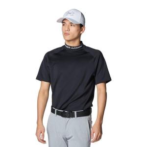 ポロシャツ メンズ UAワードマーク ショートスリーブ モックネック シャツ（ゴルフ/メンズ）｜ZOZOTOWN Yahoo!店