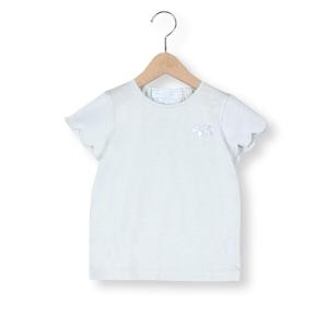 キッズ tシャツ Tシャツ スカラップ袖コットン天竺半袖Tシャツ(90~140cm)｜zozo