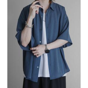 シャツ ブラウス メンズ Grainy Basic Regular Collar Short-Sleeve Shirt - 杢調ベーシックレギュラーカ｜zozo