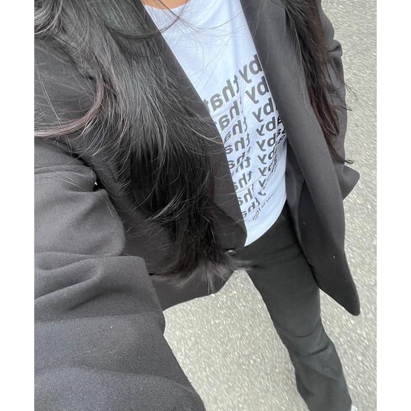 tシャツ レタリングロゴロンT レディース