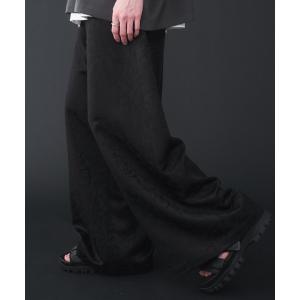 パンツ Leaf Jacquard Wide  Pants - リーフジャガード総柄ワイドパンツ メンズ レディース