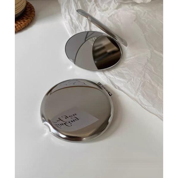 コンパクトミラー ステンレス両面コンパクトミラー