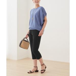 パンツ SABRINA/サブリナ ゆったりストレッチパンツ テーパードスタイル 7分丈 レディース