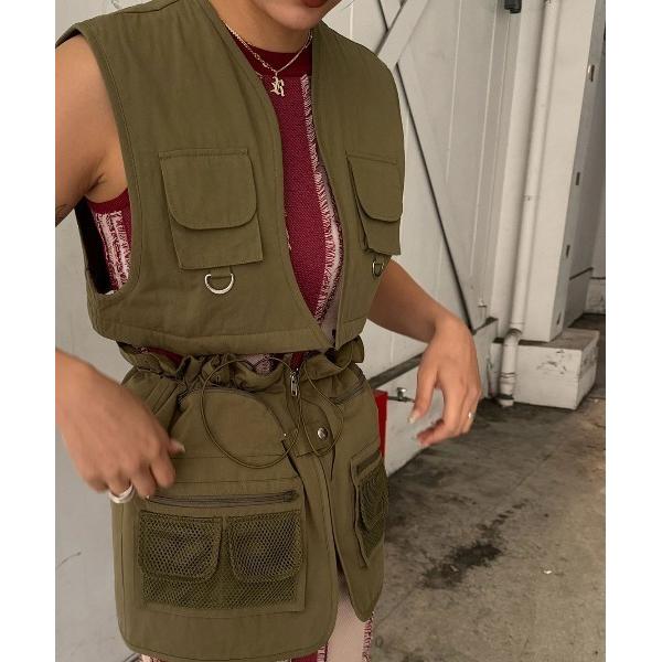 ベスト ジレ 2WAY FISHING VEST レディース