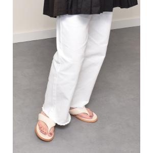 サンダル 「CARRANO」パテッドトングフラットサンダル(642200) レディース