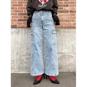 パンツ デニム ジーンズ レディース 「SOMETHING」 ＬＩＳＡ ＣＡＲＧＯＷＩＤＥの商品画像