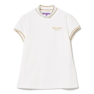 tシャツ Tシャツ レディース BEAMS GOLF PURPLE LABEL / リブライン パイル モックネックシャツ｜ZOZOTOWN Yahoo!店