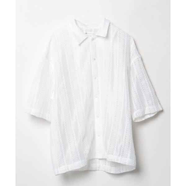 「tk.TAKEO KIKUCHI」 7分袖シャツ 03 ホワイト メンズ