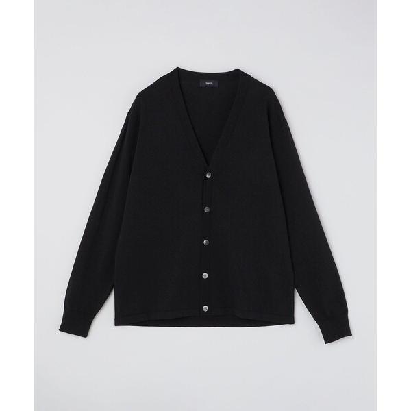 カーディガン SHIPS: 「手洗い可能」14ゲージ TEXBRID(R) リネン カーディガン メ...