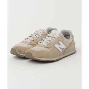 「New Balance」 ローカットスニーカー 24.5cm ベージュ レディース