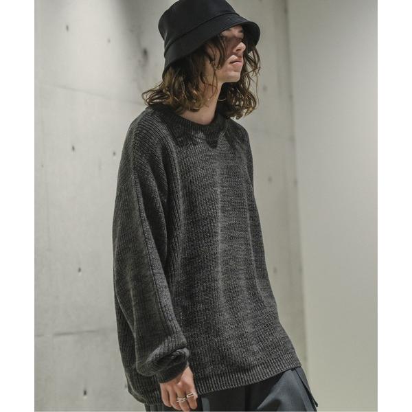 「Casper John」 長袖ニット SMALL チャコールグレー メンズ