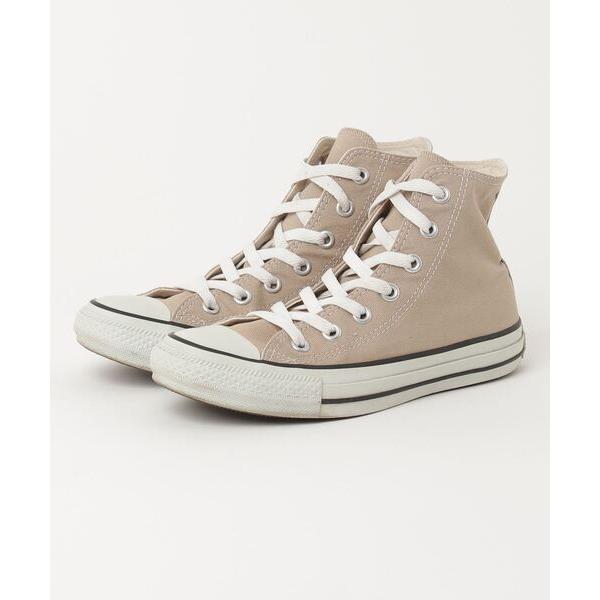 「CONVERSE」 ハイカットスニーカー 24cm ベージュ レディース