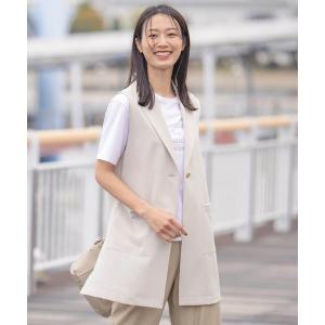 ベスト ジレ 「洗える」ボイルドワッシャー ジレ...の商品画像