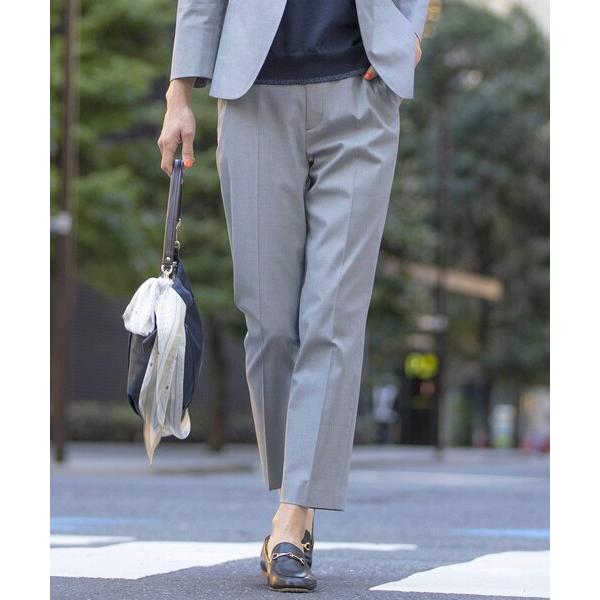 パンツ 「セットアップ対応・洗える・撥水・防汚」コットンFITTYシャーク テーパード パンツ レデ...