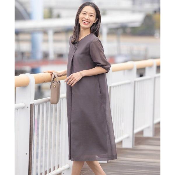 ワンピース 「洗える」ブライトスパンボイル ワンピース