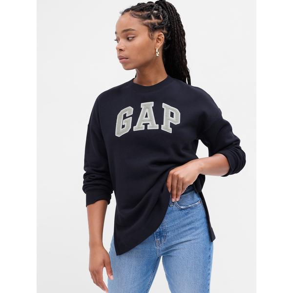 「GAP」 スウェットカットソー L ネイビー レディース