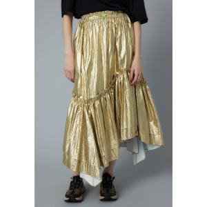 レディース スカート Metallic long skirt　メタリックロングスカート｜zozo