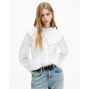 ブラウス シャツ OLEA REMOVABLE COLLAR PINTUCKED SHIRT | OLEA リムーバブル カラー ピンタック シャツ
