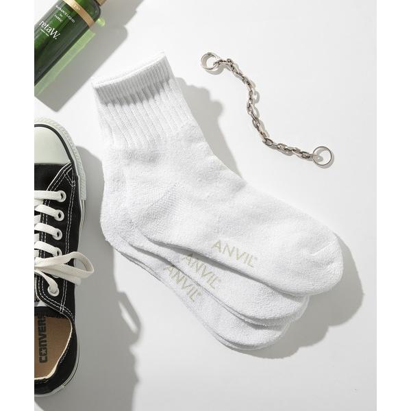 靴下 「ANVIL」3パック レディースクォーターソックス/3P Quarter Socks/ANS...