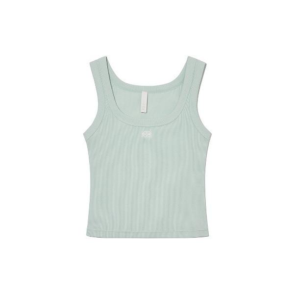 タンクトップ ノースリーブ Kijun/キジュン Square-Neck Rib Tank Top ...