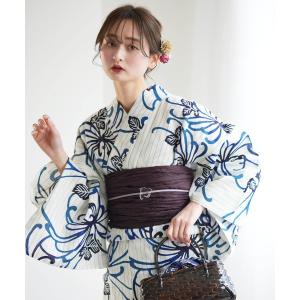 utatane 浴衣 手染め注染浴衣3点セット utatane×注染工房 赤坂紬 藍色
