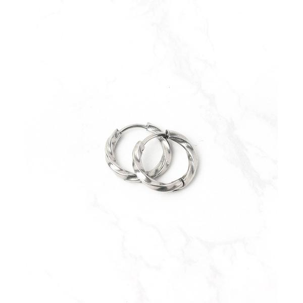 アレルギー対応 ピアス 「Stainless」 Twist Pierce 12mm レディース メン...
