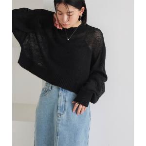 ニット レディース シアーショートプルオーバー｜ZOZOTOWN Yahoo!店