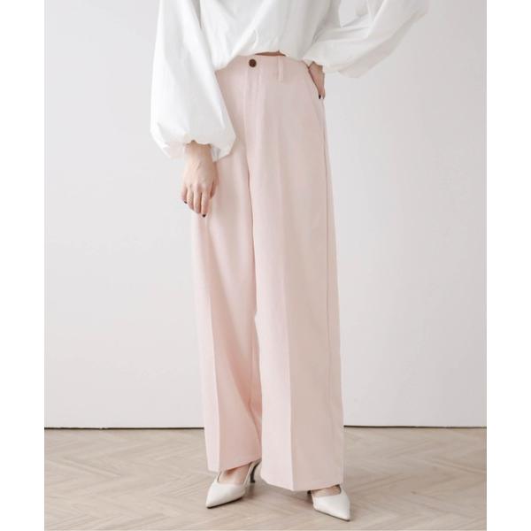 スラックス パンツ ハイウエストスラックス レディース