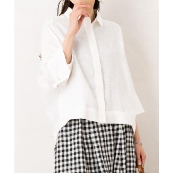 コート アウター フレンチリネンシャツジャケット レディース