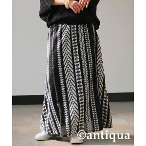 スカート エスニック柄刺繍スカート