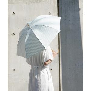傘 because（ビコーズ）Plain Color＆Stripe＆Check＆Botanical Print 晴雨兼用傘（UVカット） レディース