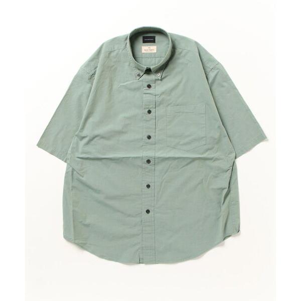 「green label relaxing」 半袖シャツ X-LARGE ダークグリーン メンズ