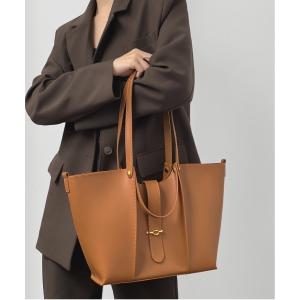 トートバッグ 「NiiNa」「高品質牛革」本革レザー2wayトートバッグ（インナーポーチ付き） レディース