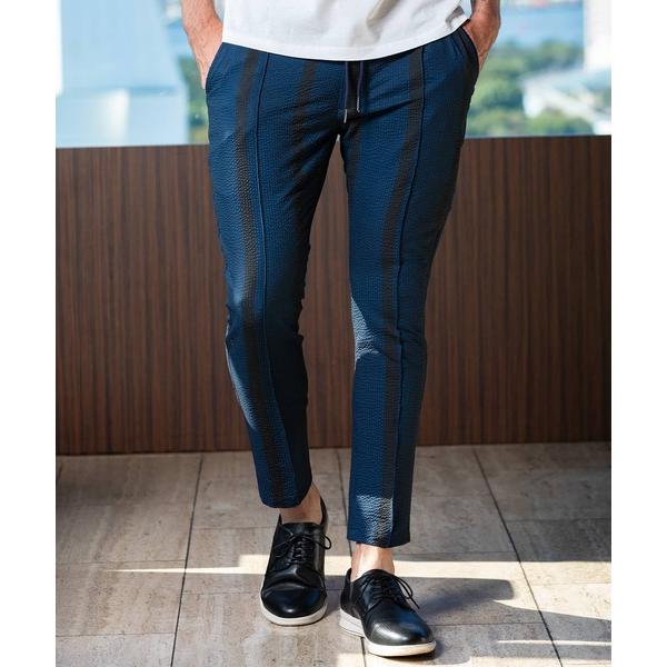 スラックス 1PIU1UGUALE3 RELAX(ウノピゥウノウグァーレトレ リラックス)シアサッカ...