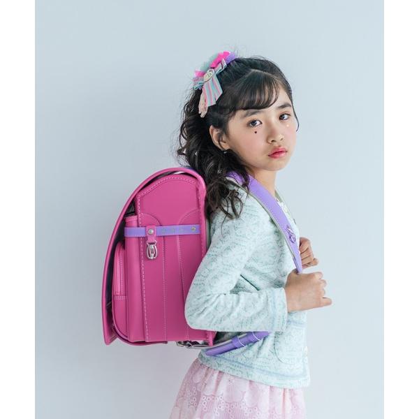 ランドセル 「早期特典付」「リボン柄内装」2027年新入学ランドセル - ライラックxピーチブロッサ...