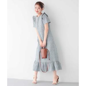 Fit more フロッキードットティアードワンピース Fit more（フィットモア） ワンピース 「ZOZO限定アイテム」フロッキー
