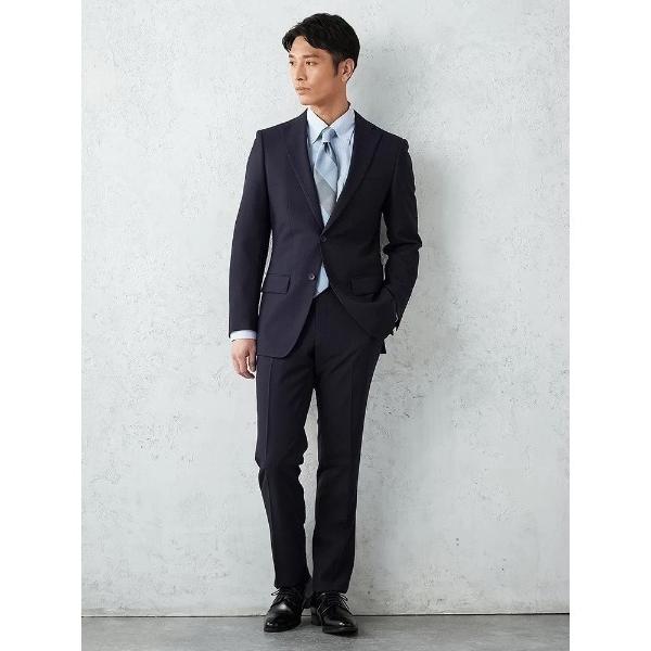 セレモニースーツ セットアップ 入学式 入園式 「上下洗える」2釦セットアップスーツ　シャドウストラ...